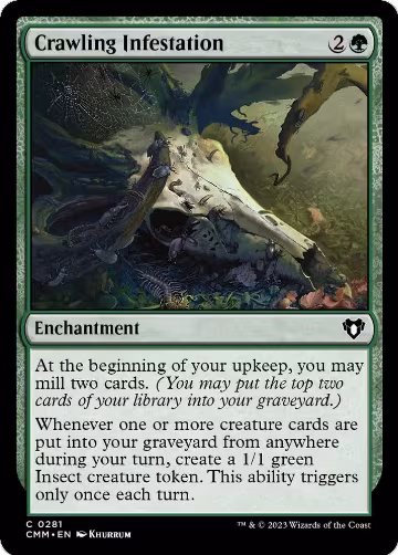 Crawling Infestation (281), Commander Masters — Magic card price