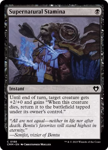Supernatural Stamina (188), Commander Masters — Magic card price