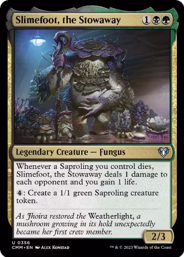 Slimefoot, the Stowaway (356), Commander Masters — Magic card price