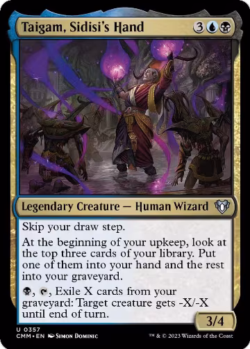 Taigam, Sidisi's Hand (357), Commander Masters — Magic card price