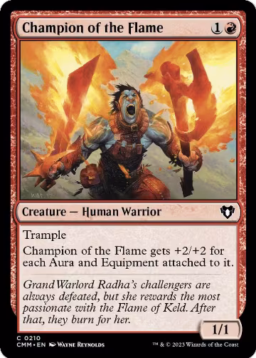 Champion of the Flame (210), Commander Masters — Magic card price