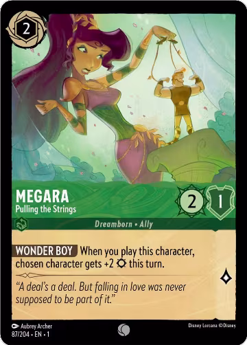 Megara - Pulling the Strings (87/204), The First Chapter — Lorcana card price