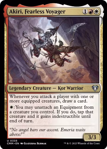 Akiri, Fearless Voyager (335), Commander Masters — Magic card price