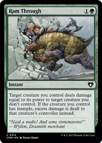 Ram Through (314), Commander Masters — Magic card price