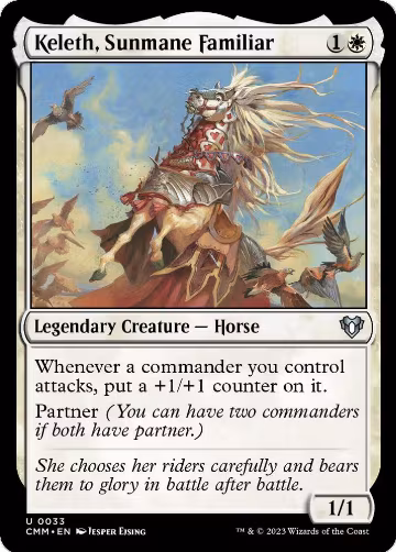 Keleth, Sunmane Familiar (33), Commander Masters — Magic card price