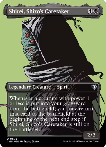 Shirei, Shizo's Caretaker (Borderless) (676), Commander Masters — Magic card price