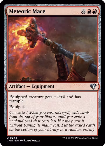Meteoric Mace (243), Commander Masters — Magic card price