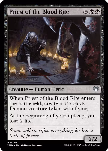 Priest of the Blood Rite (179), Commander Masters — Magic card price