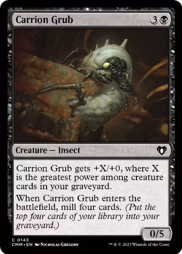 Carrion Grub (143), Commander Masters — Magic card price