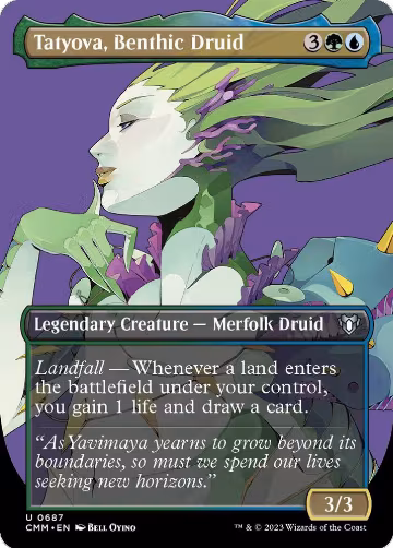 Tatyova, Benthic Druid (Borderless) (687), Commander Masters — Magic card price