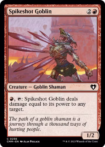 Spikeshot Goblin (256), Commander Masters — Magic card price