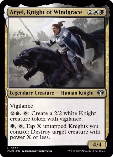 Aryel, Knight of Windgrace (336), Commander Masters — Magic card price