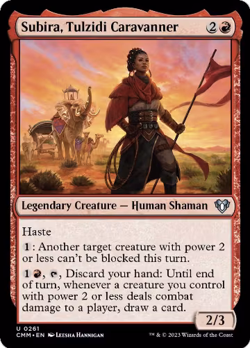 Subira, Tulzidi Caravanner (261), Commander Masters — Magic card price