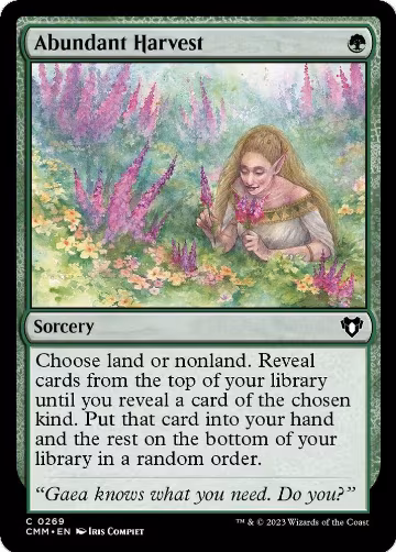 Abundant Harvest (269), Commander Masters — Magic card price