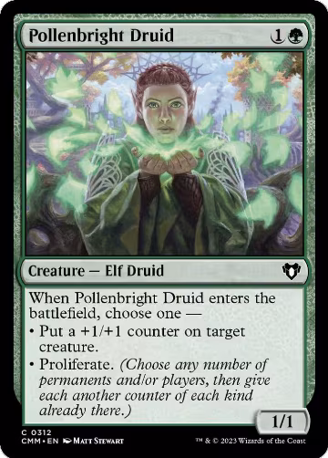 Pollenbright Druid (312), Commander Masters — Magic card price