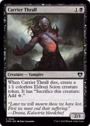 Carrier Thrall (142), Commander Masters — Magic card price