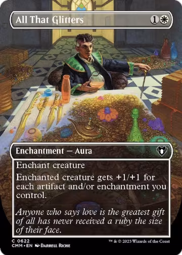 All That Glitters (Borderless) (622), Commander Masters — Magic card price