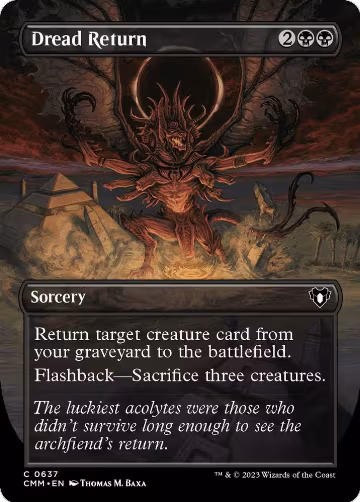 Dread Return (Borderless) (637), Commander Masters — Magic card price