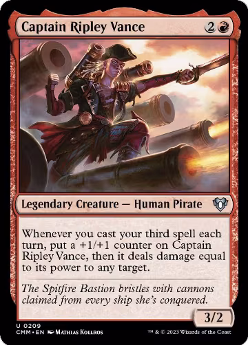 Captain Ripley Vance (209), Commander Masters — Magic card price