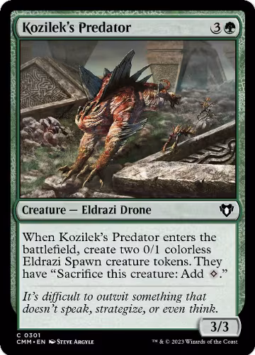 Kozilek's Predator (301), Commander Masters — Magic card price