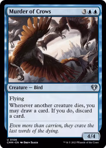 Murder of Crows (106), Commander Masters — Magic card price