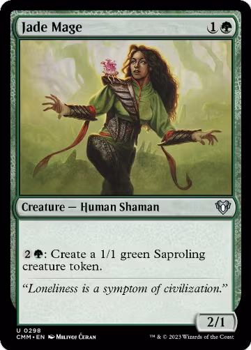 Jade Mage (298), Commander Masters — Magic card price