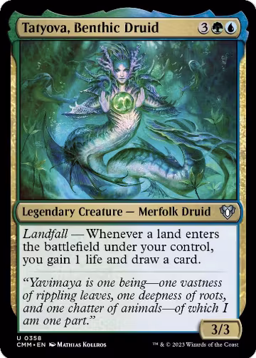 Tatyova, Benthic Druid (358), Commander Masters — Magic card price