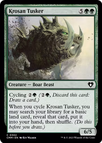 Krosan Tusker (302), Commander Masters — Magic card price
