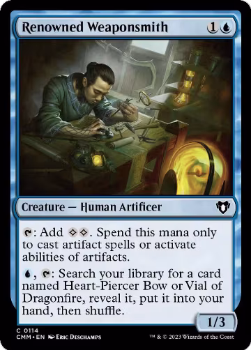 Renowned Weaponsmith (114), Commander Masters — Magic card price