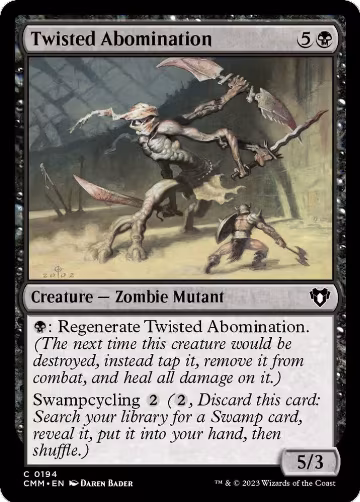 Twisted Abomination (194), Commander Masters — Magic card price