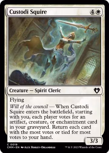 Custodi Squire (19), Commander Masters — Magic card price