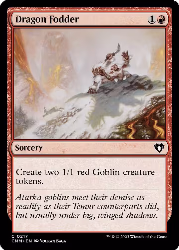 Dragon Fodder (217), Commander Masters — Magic card price