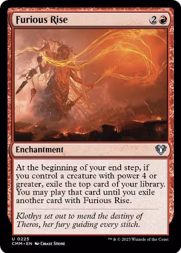Furious Rise (225), Commander Masters — Magic card price