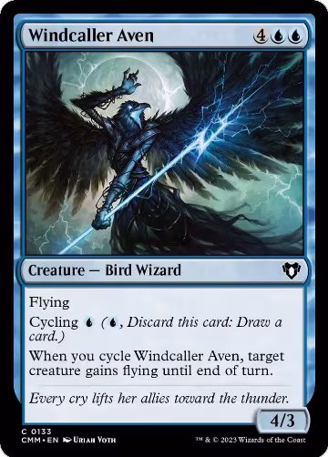 Windcaller Aven (133), Commander Masters — Magic card price