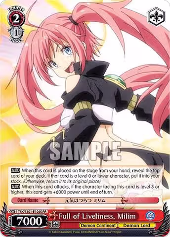 Full of Liveliness, Milim (Foil) (TSK/S101-E104S), That Time I Got Reincarnated as a Slime Vol.3 — Weiß Schwarz card price