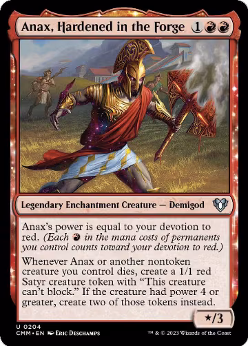 Anax, Hardened in the Forge (204), Commander Masters — Magic card price