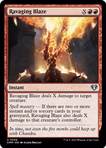 Ravaging Blaze (250), Commander Masters — Magic card price