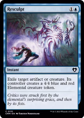 Resculpt (115), Commander Masters — Magic card price