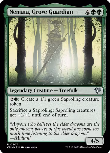 Nemata, Grove Guardian (307), Commander Masters — Magic card price