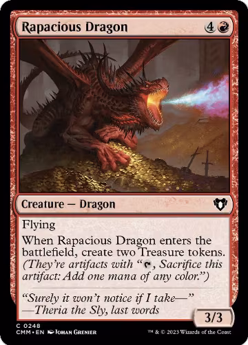 Rapacious Dragon (248), Commander Masters — Magic card price