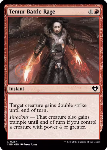 Temur Battle Rage (264), Commander Masters — Magic card price