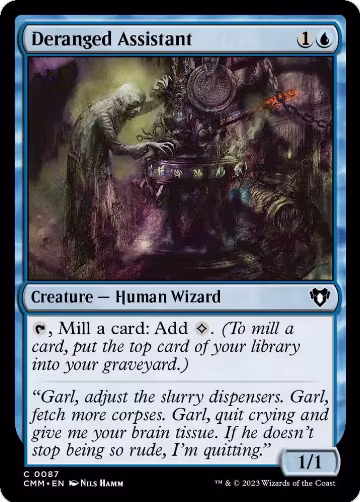 Deranged Assistant (87), Commander Masters — Magic card price