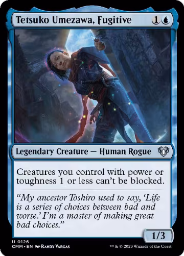 Tetsuko Umezawa, Fugitive (126), Commander Masters — Magic card price