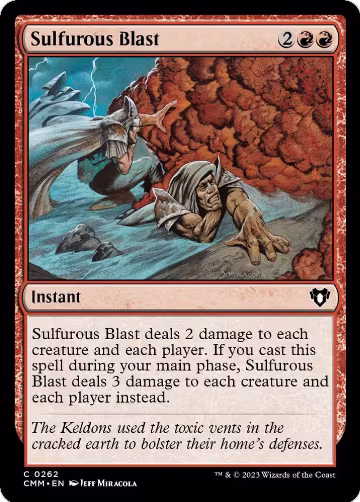 Sulfurous Blast (262), Commander Masters — Magic card price