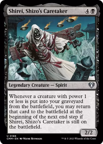 Shirei, Shizo's Caretaker (186), Commander Masters — Magic card price