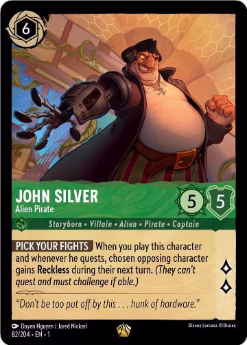 John Silver - Alien Pirate (82/204), The First Chapter — Lorcana card price