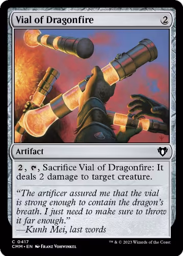 Vial of Dragonfire (417), Commander Masters — Magic card price