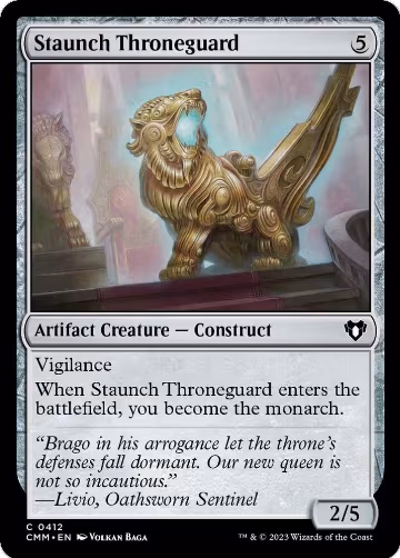 Staunch Throneguard (412), Commander Masters — Magic card price