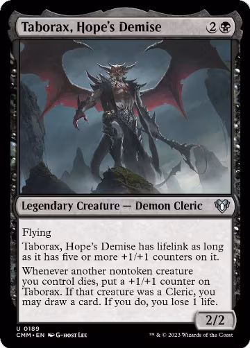 Taborax, Hope's Demise (189), Commander Masters — Magic card price