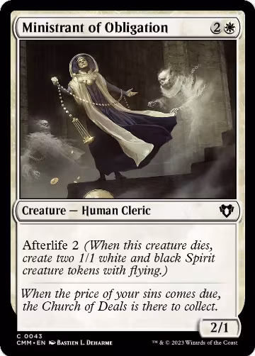 Ministrant of Obligation (43), Commander Masters — Magic card price